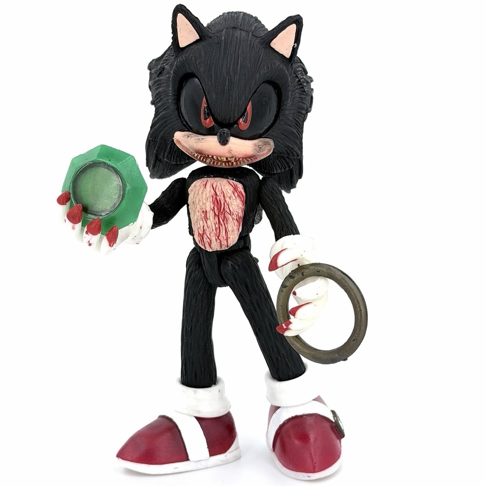 Shin Sonic Horror Figure 10" Shadow Sonic The Hedgehog Mexican Bootleg Figure